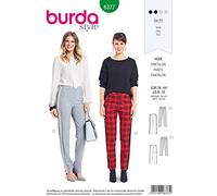 Burda 6377 Schnittmuster Stoffhose und Galonstreifen-Hose Damen, Gr. 34-44
