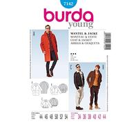 Burda 7142 Schnittmuster Kurzmantel, Jackett und Blouson (Herren, Gr. 44-54) Level 3 mittel