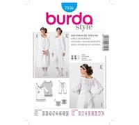 burda Schnittmuster Damen Historische Wäsche, Hemd, Hose und Mieder 7156 Gr. 36-50