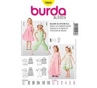 Burda B9460 Schnittmuster für Kleid und Overall, 19 x 13 cm