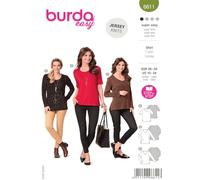 burda easy Papier-Schnittmuster Damen Basic T-Shirt #6611 Gr. 36-50 | für Anfänger:innen | Plus Size