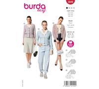 burda easy Papierschnittmuster Damen Kurzjacke #5649 Gr. 34-44 Nählevel: super easy
