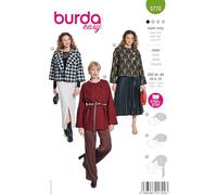 burda easy Schnittmuster Damen #5770 Jacke asymmetrischer Ausschnitt Gr. 34-48