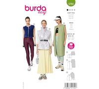 burda easy Schnittmuster Damen (Long) Weste Gr. 34-48