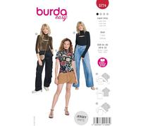 burda easy Schnittmuster Damen Shirt 3 Ärmellängen Gr. 34-48