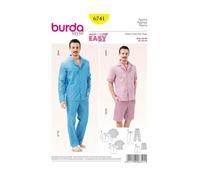 burda Schnitt 6741 "Herren-Pyjama und klassischer Stil "
