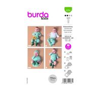 burda kids Schnittmuster #9204 Babyset Mütze, Hose, Wickeljacke & Wickelbody Gr. 50-80