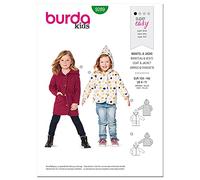 burda kids Schnittmuster #9289 Mädchen Mantel und Jacke für Kinder Gr. 104-146