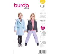 burda kids Schnittmuster Mädchen Jacke & Mantel mit Blazer Kragen Gr. 110-140