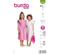 burda kids Schnittmuster Mädchen Kleid mit Volantärmeln Gr. 92-128