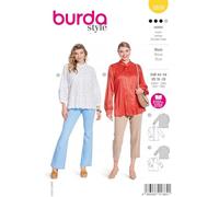 burda Papier-Schnitt Damen-Bluse mit Stehkragen #5839 Gr.44-54