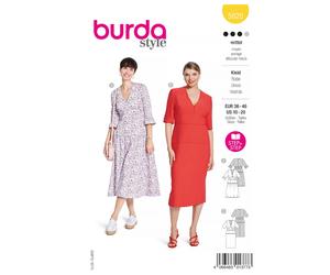 burda Schnitt 5820 "Midikleid mit Rüschen"