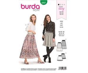 burda Schnitt 6357 "A-Linien-Röcke"