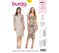 Burda Schnitt Trägerkleid ? Spitzenkleid mit 3/4 Ärmeln 6423