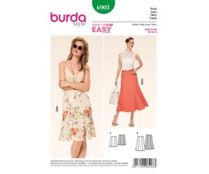 burda Schnitt 6903 "Bahnenrock mit Saumschwung"