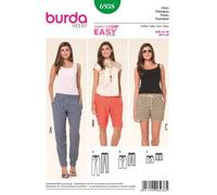 burda Schnitt 6938 "Gummizughose und Bermudas und Shorts"