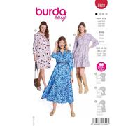 Burda Schnittmuster, 5802, Kleid [Damen, Gr. 34-48], Level 1 super easy