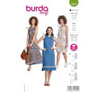 Burda Schnittmuster, 5810, Kleid [Damen, Gr. 34-48], Level 1 super easy