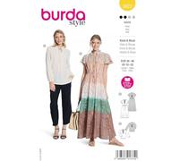 Burda Schnittmuster, 5823, Kleid und Bluse [Damen, Gr. 36-46], Level 2 leicht