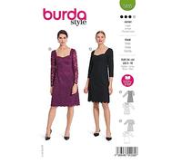 Burda Schnittmuster, 5835, Elegante Kleider selber nähen [Damen, Gr. 34-44] Level 3 für Fortgeschrittene