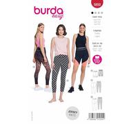 Burda Schnittmuster, 5850, Leggings [Damen, Gr. 34-48] Level 1 super easy