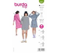 Burda Schnittmuster, 5851, Kleid [Damen, Gr. 34-48], Level 1 super easy