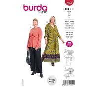 Burda Schnittmuster, 5864, Tunika und Kleid selber nähen [Damen, Gr. 44-54] Level 2 für Anfänger