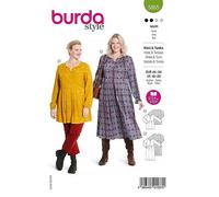 Burda Schnittmuster, 5865, Kleid und Tunika selber nähen [Damen, Gr. 44-54] Level 2 für Anfänger