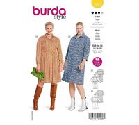 Burda Schnittmuster, 5882, Blusenkleider selber nähen [Damen, Gr. 44-54] Level 3 für Fortgeschrittene