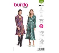 Burda Schnittmuster, 5885, Casual-Kleider selber nähen [Damen, Gr. 34-44] Level 3 für Fortgeschrittene