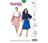 Burda Schnittmuster, 6247, Faltenröcke selber nähen [Damen, Gr. 34-44] Level 2 für Anfänger