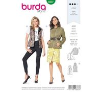 Burda Schnittmuster 6337, Jacke [Damen, Gr. 34-44] zum selber nähen, ideal für Fortgeschrittene [L3]