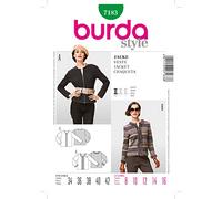 Burda Schnittmuster 7183 Jacke mit Rei?Verschluss Gr. 34-42