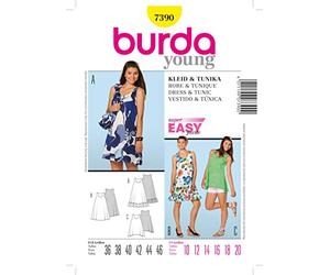 Burda Schnittmuster 7390 Kleid & Tunika Gr. 36-46