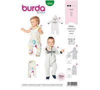 Burda Schnittmuster, 9299, Overall für Babies selber nähen [Babys] Level 2 für Anfänger