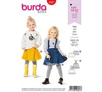 Burda Schnittmuster 9307, Rock [Mädchen 92-122] zum selber nähen, ideal für Anfänger [L1]