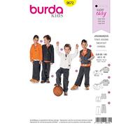 Burda 9672 Schnittmuster Jogginganzug (kids, Gr, 98 - 140) Level 1 super easy