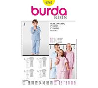 Burda Schnittmuster 9747 Pyjama Gr. 98-170