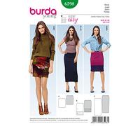 Burda Schnittmuster b6598 Rock Papier 19 x 13 x 1 cm weiß