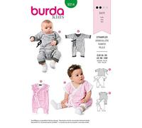 Burda Schnittmuster 9314, Stampler [Baby 56-86] zum selber nähen, ideal für Anfänger [L2]