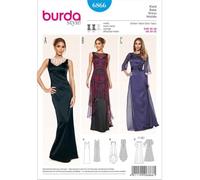 burda Schnitt 6866 "Abendkleid und Überkleid "
