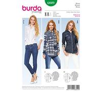 burda Schnittmuster Damen Bluse und tailliert und Schulterpasse 6849