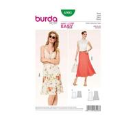 burda Schnitt 6903 "Bahnenrock mit Saumschwung"