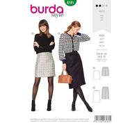 Burda Schnitt Rock ? leicht ausgestellte Form ? seitl. Teilungsnähte 6181