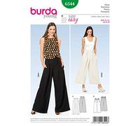 Burda 6544 Schnittmuster Hose mit großzügiger Beinweite (Damen, Gr. 34-44) Level 1 super Easy