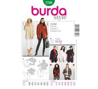 burda Schnittmuster Damen Jacke für Nähanfänger 7700 Gr. 38-50
