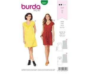 burda Schnittmuster Damen Kleid 6221 Gr. 34-44