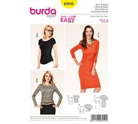 burda Schnittmuster Damen Shirtkleid und T-Shirts 6910 Gr. 34-46