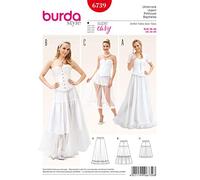 Burda Schnittmuster 6739 Boss Petticoat in weiß