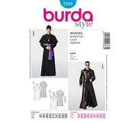 burda Schnittmuster Herren Herrenmantel mit Schärpe und Pelerine #2388 Gr. 44-60